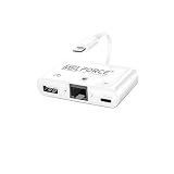 日本の中小企業 i-phone対応 Light-ning 変換 アダプタ OTG 充電 LAN ケーブル ライトニン usb3.0 変換アダプタ データ転送 変換アダプター 変換コネクター uc0117-D