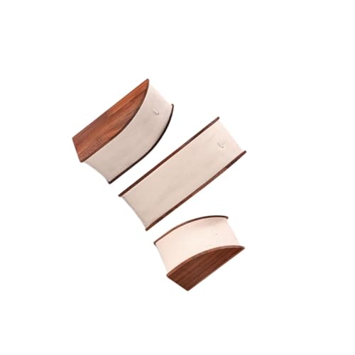 Expositor de joyas de madera natural para pendientes elegantes 6
