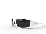 Edge Eyewear XB146 Brazeau Safety Glasses, White with Smoke Lens