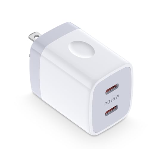 25W Samsung A15 5G Fast Charger Block Phone Charger Box USB Type C Wall Plug Power Adapter for Samsung Galaxy A35/A55/A54/S24 Ultra/A14/A13/S23/A53/A03s/S21/S22,iPhone 15 Pro Max/14/13/12/11,Pixel 8/7