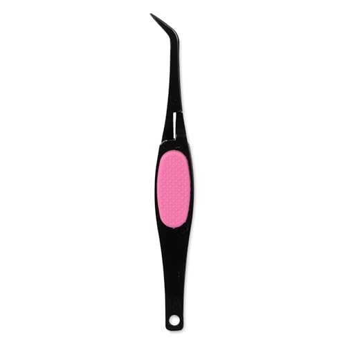 Craft Medley 204563 BT200 Beading & Jewelry Tool, Precision Tweezer Soft-Grip with Reverse Grip