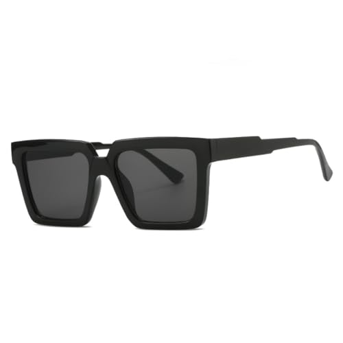 Lunettes de soleil tendance pour femmes et hommes grand modèle à monture transparente chic