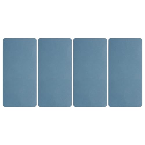 sourcing map 4pcs Refrigerator Drip Catcher 10.4 x 5.2 Inch Fridge Water Dispenser Drip Try Absorbent Mat Pads for Refrigerator, Water Dispenser, Coffee Machine, Home, Navy Blue(Rectangle)