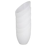Toyvian Paralume 5 Pezzi Ricambio Vetro a Forma di Ferro di Cavallo Materiale Pp Bianco, Semplice e Facile da Installare per Lampade da Tavolo per Studio e Camera