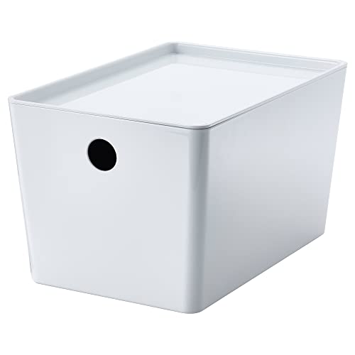 KUGGIS Boîte avec couvercle blanc pour stopper le désordre des tiroirs - 2