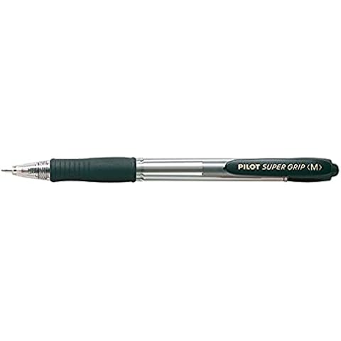 PILOT Super Grip Bolígrafo Retráctil Punto Medio Negro 12 Unidades Cover