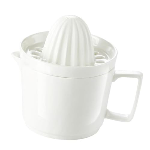 Veemoon Exprimidor Manual De Limón y Frutas Cerámico, Compacto, Saludable, Para Uso Hogar y Cocina, Práctico Exprimidor Multiusos De Cerámica, Adecuado Para Cítricos, Mango Único