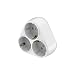 Produktbild Braytron 3-Fach Mehrfachstecker Schuko Steckdosenadapter 230V Typ F Dreieck & Rechteck mit/ohne Kindersicherung 3680W Steckdosenleiste Reiseadapter Stecker Verteiler (Dreieck ohne Kindersicherung)