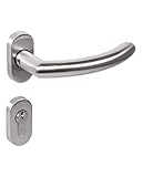 Gedotec Maniglia Maniglia Porta Completo Maniglie Acciaio Inox Rivestimento Porta - Lisbona - Pz - Ovale (1 Assortimento)