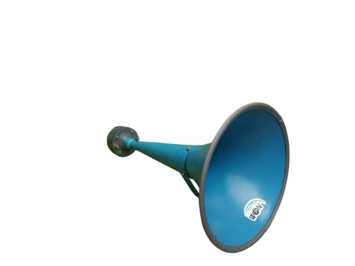 Image of WON wired Loudspeaker Pa System With 60 Watt Driver Unit Heavy Metal Body Blue Colour Size 12 Inch