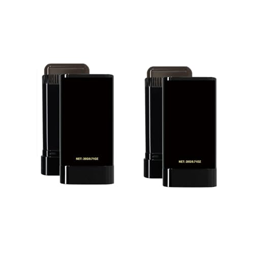 2-Pack Hair Color Comb Kit Instant Root Touch Up for Gray Hair Coverage, Waterproof SweatProof Formulated, Portable 2-in-1 Dye Applicator with Comb for Women Men (2PCS BROWN)