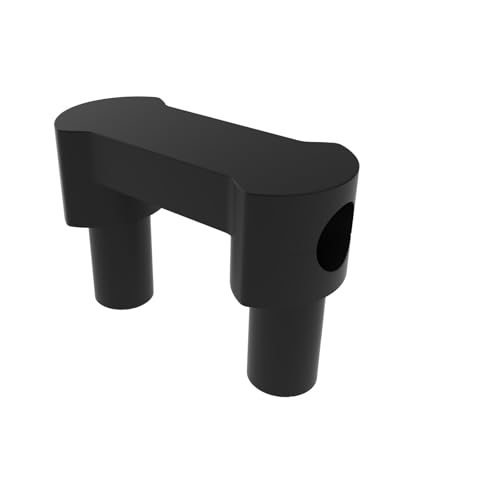 Rehausseur guidon contre la fatigue du dos : kit de rehausse noir 2,5 cm Softail Dyna
