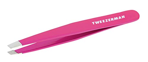 Tweezerman Stainless Steel Slant Tweezer (Pretty in Pink)