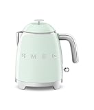 SMEG Mini 50's Retro Style 3 Cup Electric Kettle with Double Wall Anti Slip Base...