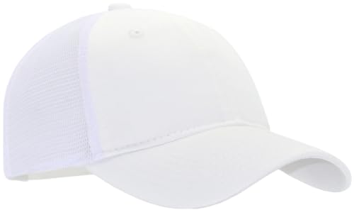 Image of Washed Cotton Trucker Hat, Soft Mesh Baseball Cap with Adjustable Snapback