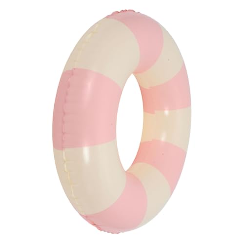 ifundom Summer Swim Ring for Adults Inflatable Pool Floating Tube Durable PVC Material Compact and Lightweight Design for Pool Parties and Beach Gatherings Striped