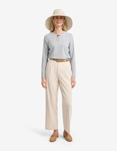 Sombrero femenino con ala ancha y protección UV miniatura 6