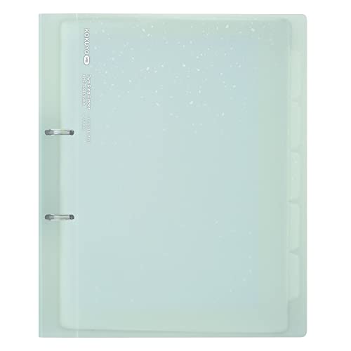 Kokuyo Me 2-Ring Loose Leaf Binder, A4, Up to 100 Sheets, Fragile Mint, Japan Import (KME-TRBPP158LG)