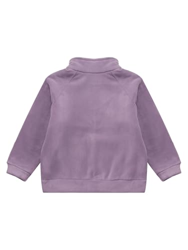 Kids Girls Long Sleeve Fleece Jacket Boys Full Zip Winter Warm Shaggy Outerwear Stand Collar Coat2
