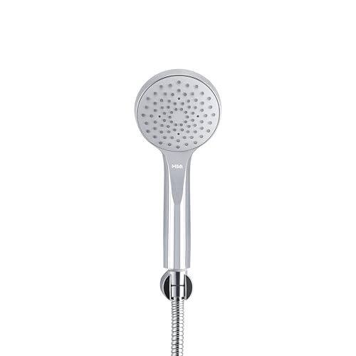 Image of Mila Hydroflo Single Function Hand Shower Rain Spray Mode | Chrome Finish |ModernDesign | Includes Hose (1.5m), Bracket & Installation Kit (Φ90mm)