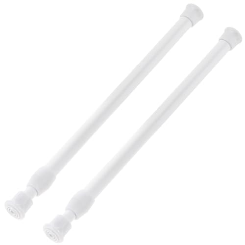 Tucnoeu 2 Barras De Cortina Con Resorte, Barra De Tensión Ajustable De 12 A 20 Pulgadas, Barra De Tensión Blanca Sin Taladrar Para Ventana, Baño, Armario, Cocina Tucnoeu 2 Barras De Cortina Con Resorte, Barra De Tensión Ajustable De 12 A 20 Pulgadas, Barra De Tensión Blanca Sin Taladrar Para Ventana, Baño, Armario, Cocina