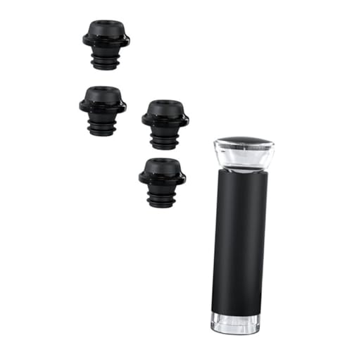 Ciieeo Bouchons à Vin Sous Vide En Silicone 5 Pièces, Pression Manuelle, Hermétiques, Réutilisables, Accessoires Pour Bouteille De Vin Rouge, Conservation à Domicile Fête