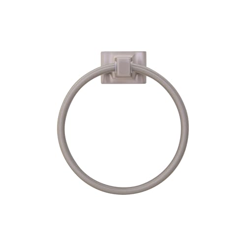 Image of Design House 539163 Millbridge Wall-Mounted Towel Ring for Bathroom, Satin Nickel, Easy Installation with Standard Mount & Concealed Screws