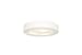 Altum - 1-Light 10"dia Flush Mount - White Finish - Opal Glass Shade