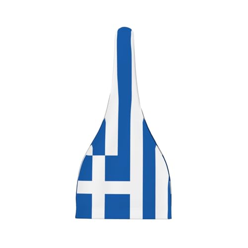 Newborn Baby Hat, Greek Flag Print Soft Top Knot Beanie Cap, Cute Baby Headwear for 0-6 Months Black2