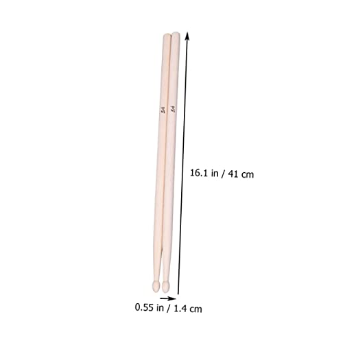 Baquetas clásicas de madera de arce Toddmomy, 2 pares, para niños y niñas, para batería miniatura 7