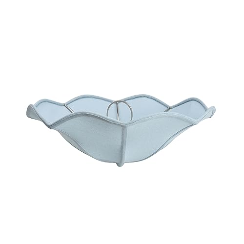 Image of Aspen Creative 39002A Ceiling Clip-on Lamp Shade, Transitional Design in Light Blue, 13 inch Diameter x 5 inch Height