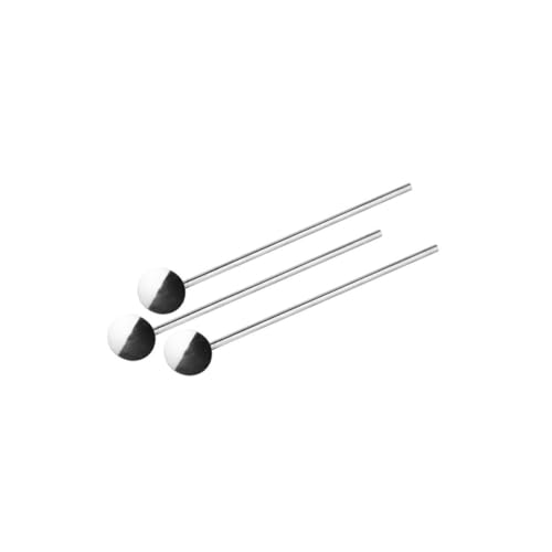 Fackelmann 48655 Lot de 3 Cuillères Paille INOX 2 en 1, Pailles Réutilisables, Agitateur pour Cocktails Smoothies Milkshakes, Ensemble de 3 pièces, Acier Inoxydable, 18 cm, Gris