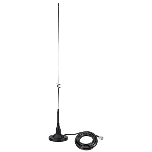 Antena Radioaficionado Vehículos Dual Banda con Base Magnética Potente y Cable de 5 metros