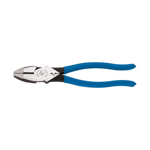 Klein Tools D20009NECR Cutting Pliers, 0 V, Blue/Silver, 238 mm