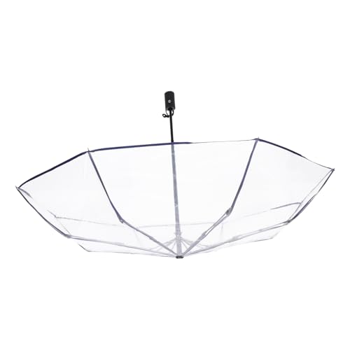 OATIPHO 1 Pieza Paraguas plegable sun umbrella sombrilla sol boda paraguas claro paraguas completamente automatico paraguas portátil Material de la tela del paraguas: fibra de poliéster.