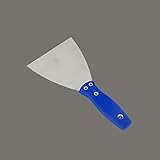 Paleta de acero inoxidable enyesado herramienta de albañil raspador masilla pintor que aprueba enlucido de paredes y cuchillo de acabado-Silver_125mm