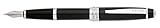 Cross Bailey Fountain Pen, Medium Point, 0.85mm, Matte Black Barrel, with 6 Black Ink Cartridges (AT0456H-11MS/3)