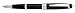 Cross Bailey Fountain Pen, Medium Point, 0.85mm, Matte Black Barrel, with 6 Black Ink Cartridges (AT0456H-11MS/3)