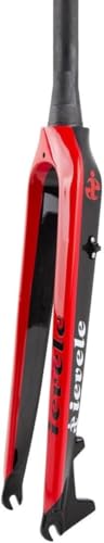 🚲【Facile da installare】 Forcella rigida for mountain bike con freno a disco QR 9x100mm, design semplice, facile da installare e rimuovere, comoda da usare.