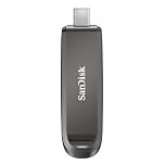 SANDISK Extreme PRO USB Type-C Flash Drive 256GB (read speeds up to 1000MB/s, and write speeds up to 900MB/s, RescuePRO Deluxe data recovery software)