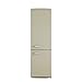 Amica FKR29653C Freestanding Cream Retro Fridge Freezer, 55 Centimeter Wide, A Plus Energy Rating, LED Light, 41dB Noise Level
