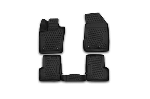 Element Passgenaue Premium 3D Gummimatten Fussmatten Designed für Jeep Renegade, 2014-2024, 4 TLG.