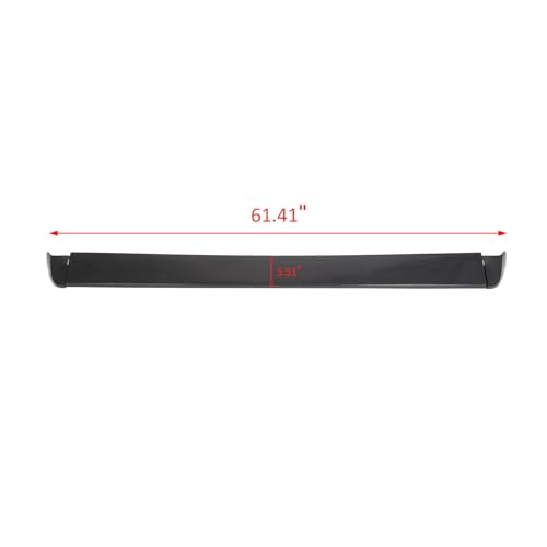 Ulfwtqz MWUA86100-000566 1Pc Trunk Tailgate Spoiler Wing Rear Center Side Plastic Polyurethane Black Silver Unpainted Painted thumb #2