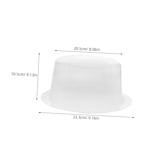 10pcs PVC Plastic Hat Shaper Inserts for Round and Flat Top Hats Maintain Shape and Display Versatile Support for Fedoras Straw and Jazz Transparent2