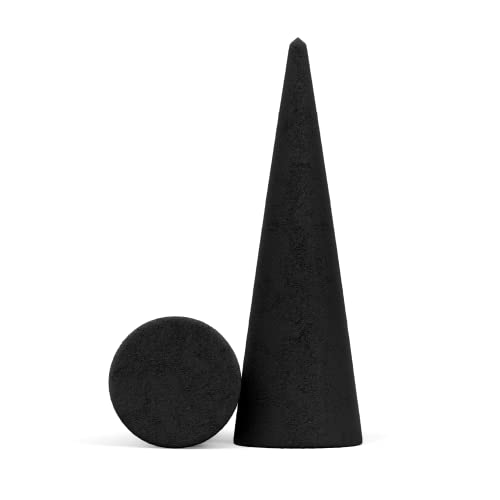 100 Unscented Charcoal Incense Cones 2" Topflow - 100% Natural Blanks - Great For Diy Aromatherapy Incense Making, Burner And Holder #TOP3