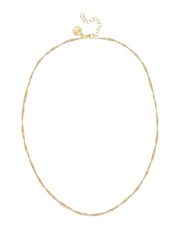 Collar Mini Twist en Acero Baño de Oro 18Kt