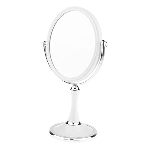Bnf® 4xDual Side Freestanding Makeup Shaving Cosmetic 1X/3X Magnifying Mirror Oval Health & Beauty Makeup Makeup Tools & Accessories Makeup Mirrors-image-33