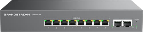 Switch Grandstream GWN7721P: Solución a cortes de red con 8 puertos Gigabit PoE