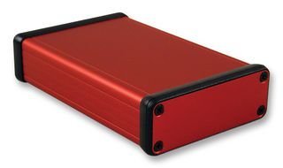 Boîtier en aluminium extrudé Hammond 1455 avec boite fin panneaux métal pour PCB rouge