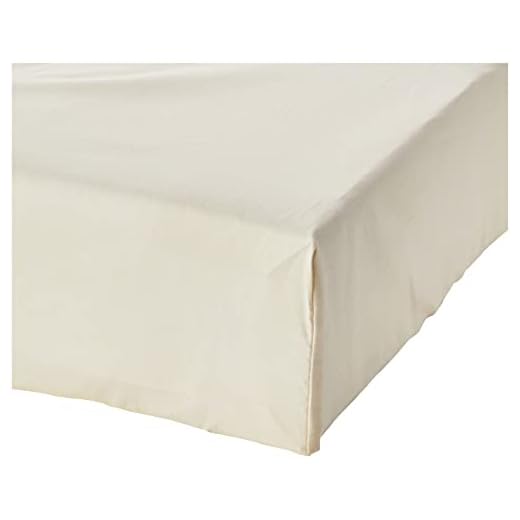 AmazonBasics - Sábana bajera ajustable (polialgodón 200 hilos) Crema - 90 x 200 x 30 cm